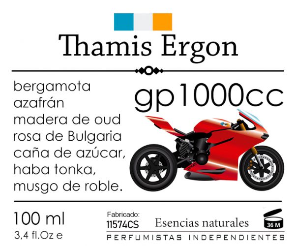 gp1000cc. 100ml. Perfume. Ámbar, amaderada - Imagen 3